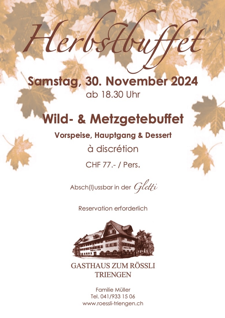 Wild- und Metzgetebuffet